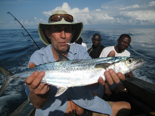 Fisherman with his fish